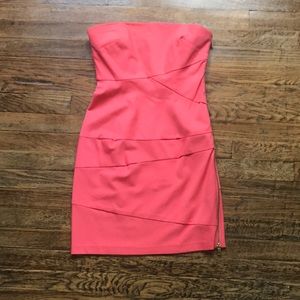 Cynthia Steffe Side ZIP Dress in Coral (NWOT)